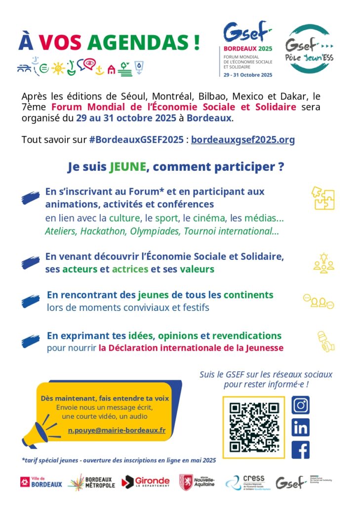 flyer QG de la Jeun'ESS 2